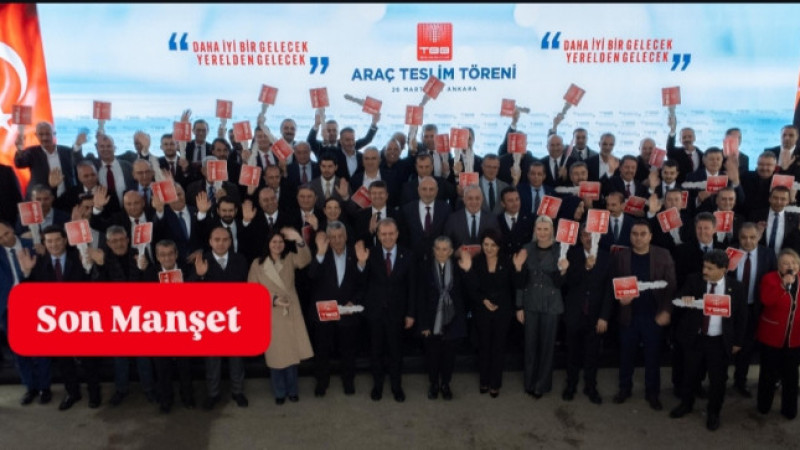 Türkiye Belediyeler Birliği'nde Araç Teslim Töreni Yapıldı 