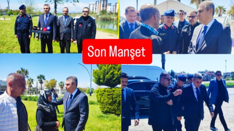 Vali Toros, Suda Boğulan Gençle Tarsus’ta Basın toplantısı yaptı