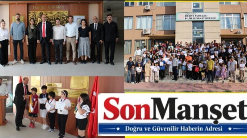 Hadiye Kuradacı Bilim ve Sanat Merkezi'nde Şampiyonlar Ödüllendirildi 