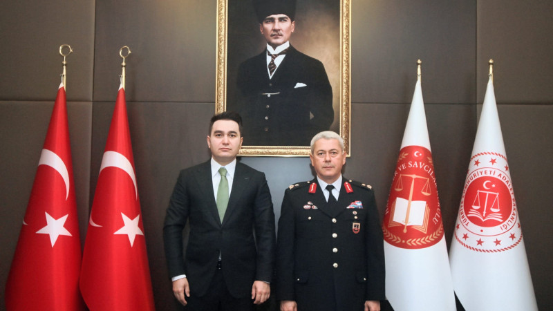 Mersin Jandarma Komutanı Şinasi Güçlü Başsavcı Emre'yi Ziyaret etti