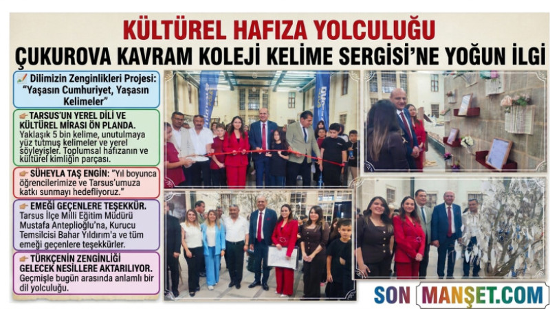 Çukurova Kavram Koleji'nin Kelime Sergisi'ne Yoğun İlgi 