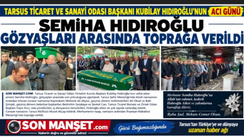 Semiha Hıdıroğlu Gözyaşları arasında Toprağa verildi