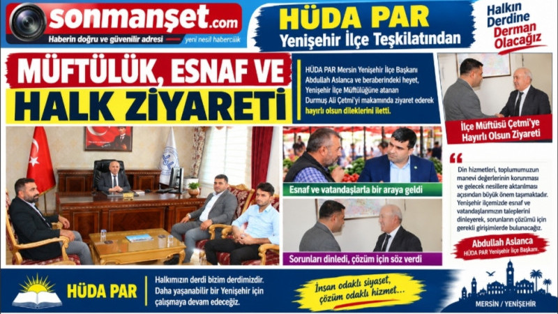 HÜDA PAR Yenişehir Teşkilatından Müftülük ve Esnaf Ziyareti