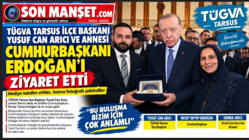 TÜGVA Başkanı Yusuf Arıcı ve Annesinden Cumhurbaşkanı Erdoğan'a anlamlı hediye