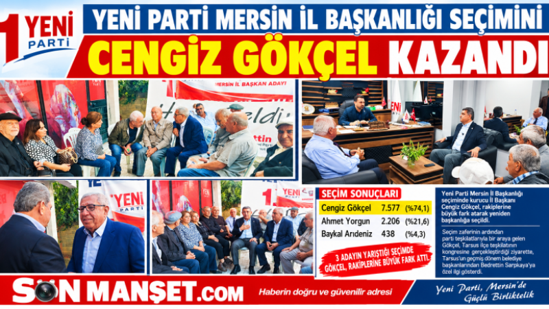 Yeni Parti Mersin'de Cengiz Gökçel ile